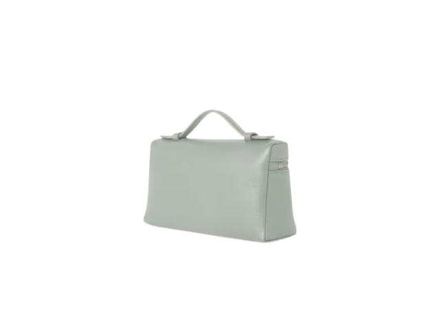 Loro Piana Loro Piana Extra Pocket L19 In Grained Calfskin With Silver Metal Hardware Eucalyptus - view 2