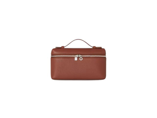Loro Piana Loro Piana Extra Pocket L19 In Grained Calfskin With Silver Metal Hardware Kummel - view 1