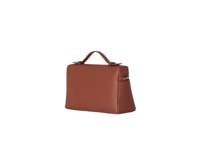 Loro Piana Loro Piana Extra Pocket L19 In Grained Calfskin With Silver Metal Hardware Kummel - view 2