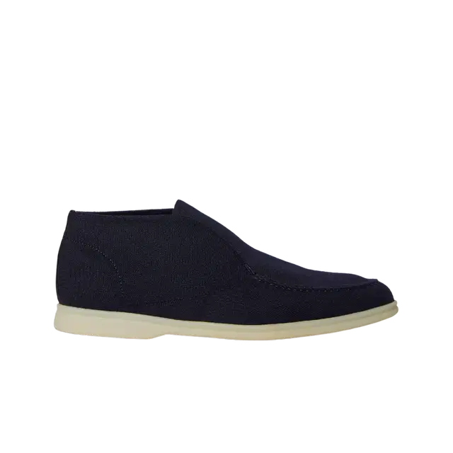 Loro Piana Loro Piana Open Knitted Walk Ankle Boot Navy Blue - view 1