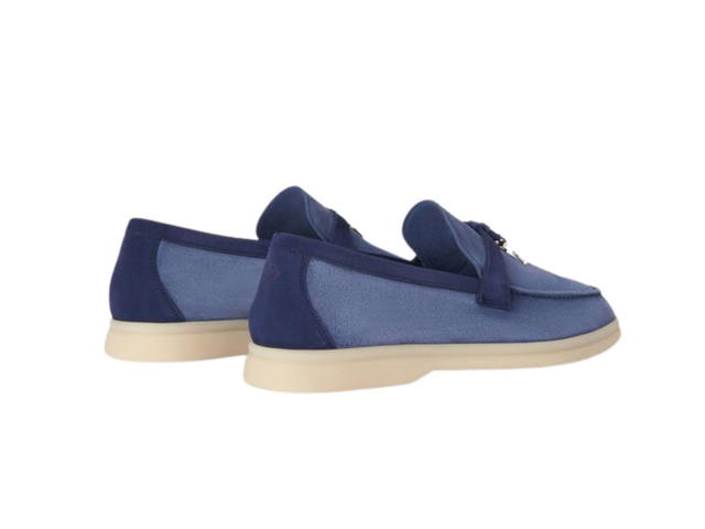 Loro Piana Loro Piana Summer Charms Walk Suede Calfskin Blue - view 3