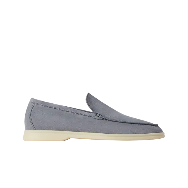 Loro Piana Loro Piana Summer Walk Suede Calfskin Gull Grey - view 2