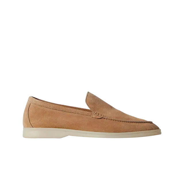 Loro Piana Loro Piana Summer Walk Suede Calfskin Light Wood Smoke - view 2