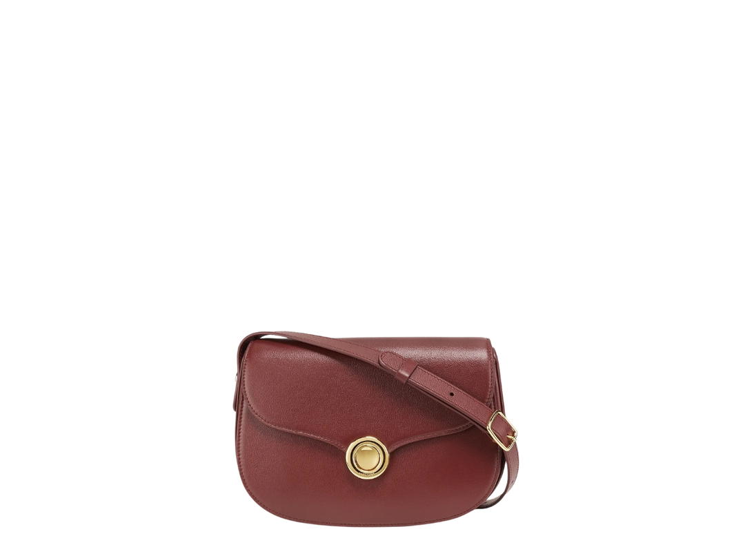 Loro Piana Loro Piana Ghiera Small Leather Crossbody Bag Smoked Caramel