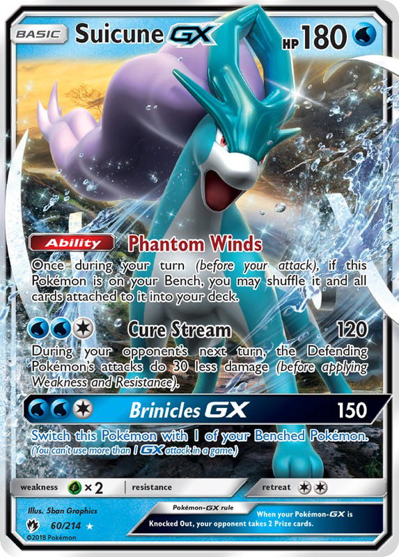 Pokemon Pokemon Suicune-GX [LOT 60/214] Sun & Moon "Lost Thunder" (EN)