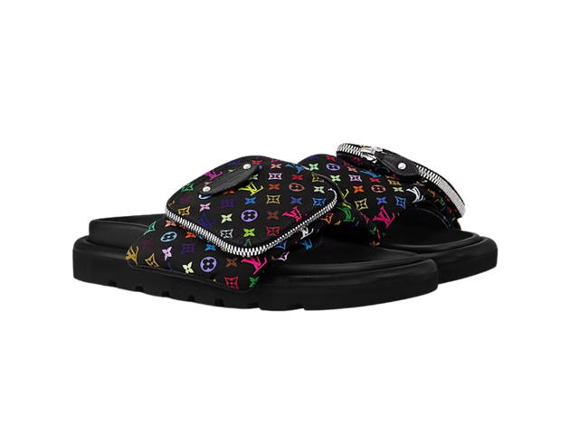 Louis Vuitton Louis Vuitton x Takashi Murakami Pool Pillow Flat Comfort Mule Black(W) - view 3