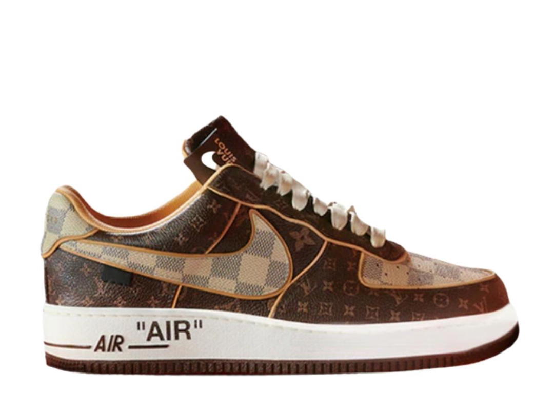Louis Vuitton Louis Vuitton Nike Air Force 1 Low Monogram Brown Damier Azur