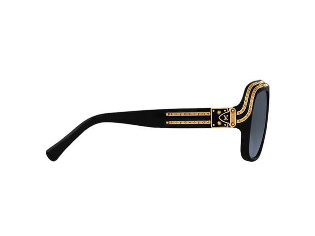 Louis Vuitton Louis Vuitton 1.0 Millionaires Sunglasses In Black-Gold Toned Hardware With Black Lenses - view 3
