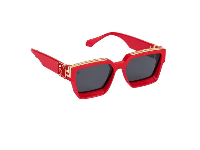 Louis Vuitton Louis Vuitton 1.1 Millionaires Sunglasses In Acetate Frame With Black Lenses Red (Asia Sizing) - view 2