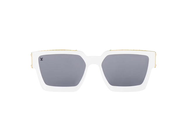 Louis Vuitton Louis Vuitton 1.1 Millionaires Sunglasses In Acetate Frame With Silver Lenses White - view 1