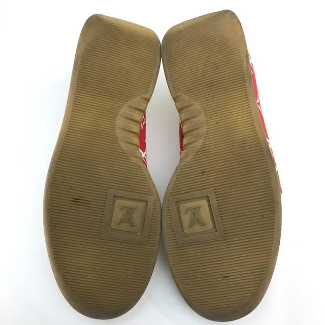 Louis Vuitton LOUIS VUITTON 1A3EQ5 Monogram Run away Supreme sneakers Leather 6 2/1 White/Red - view 4