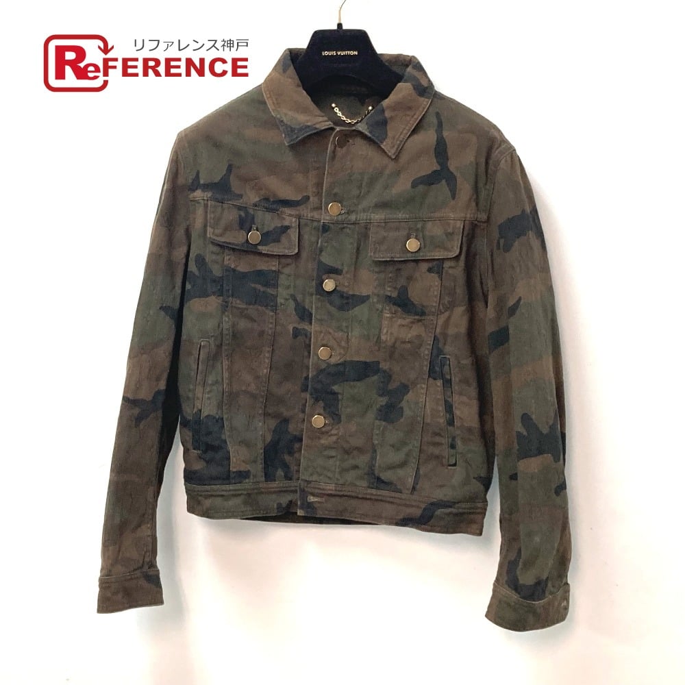 Louis Vuitton LOUIS VUITTON 1A3FE5 SUPREME camouflage denim tracker short long sleeve Jacket