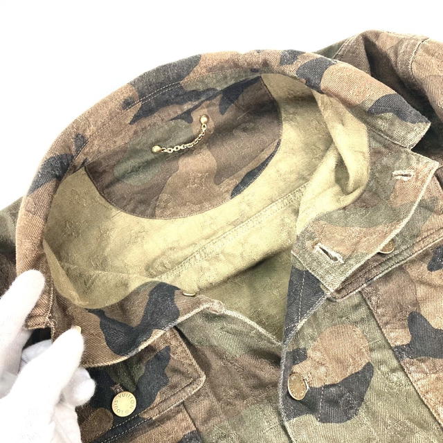 Louis Vuitton LOUIS VUITTON 1A3FE5 SUPREME camouflage denim tracker short long sleeve Jacket - view 4