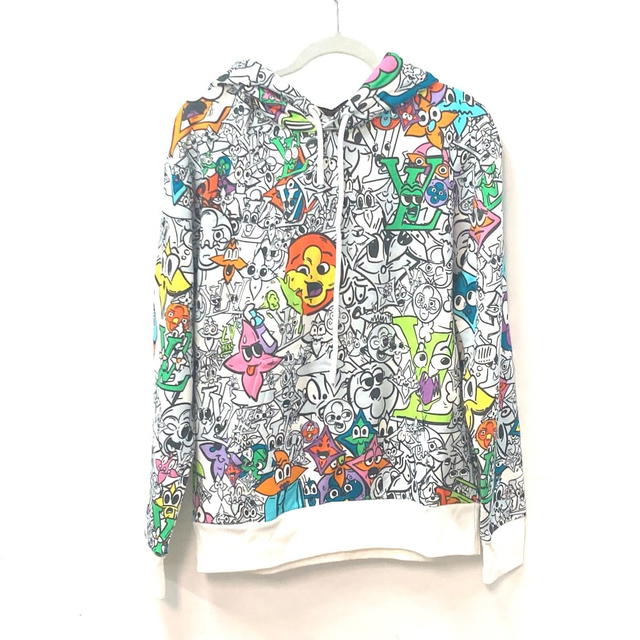 Louis Vuitton LOUIS VUITTON 1AB54L Long Sleeve Sweatshirt Monogram Comics Hoodie Parka RM231 - view 2