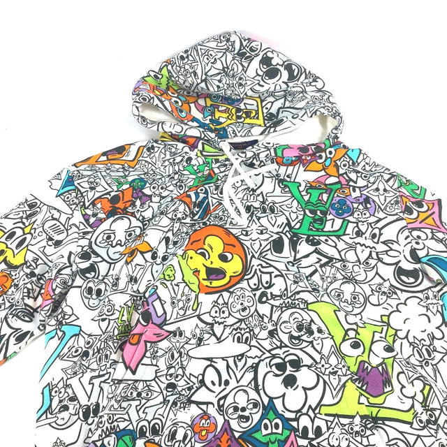 Louis Vuitton LOUIS VUITTON 1AB54L Long Sleeve Sweatshirt Monogram Comics Hoodie Parka RM231 - view 4
