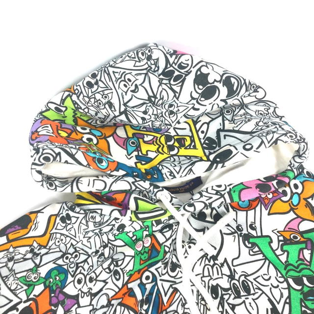 Louis Vuitton LOUIS VUITTON 1AB54L Long Sleeve Sweatshirt Monogram Comics Hoodie Parka RM231 - view 5