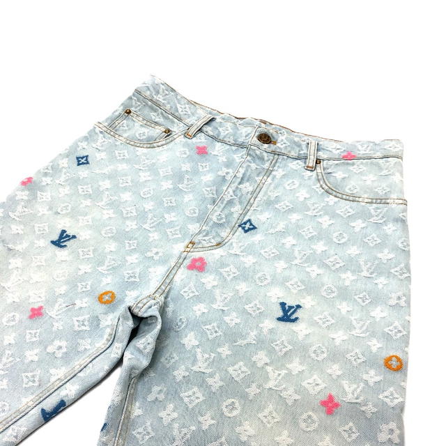 Louis Vuitton LOUIS VUITTON 1AFRXR Tyler the Creator x Louis Vuitton Monogram Denim pants - view 4