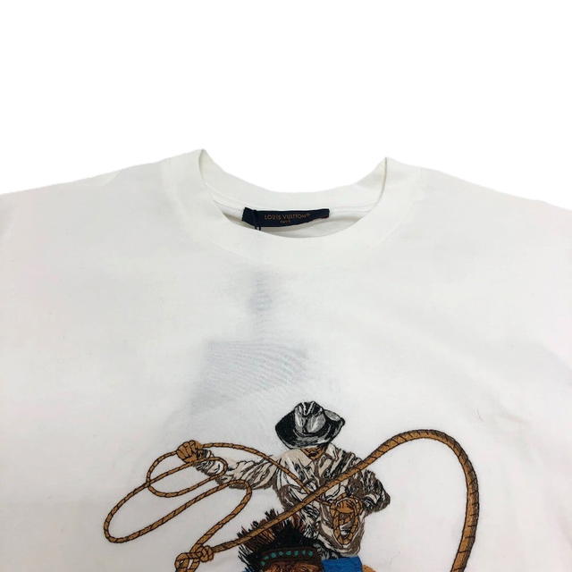 Louis Vuitton LOUIS VUITTON 1AFXNM Graphic embroidery Embroidered Short sleeve T-shirt Unused - view 4