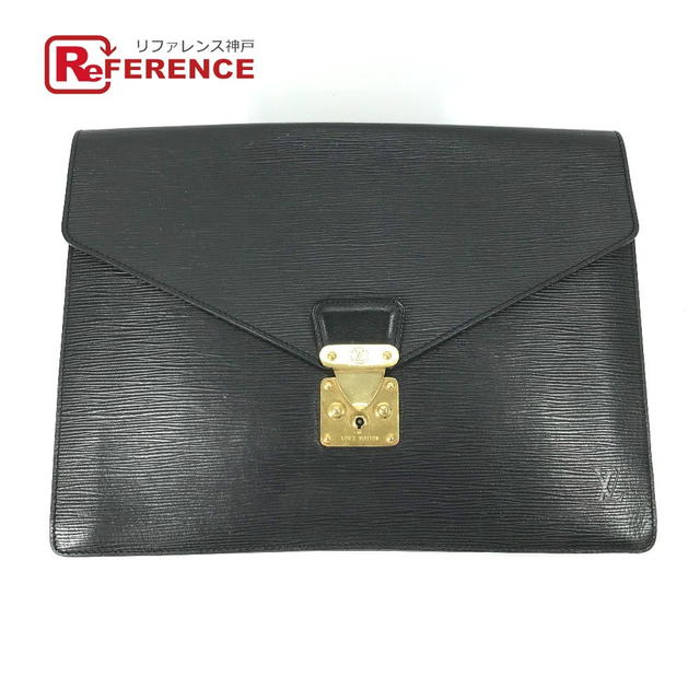 Louis Vuitton LOUIS VUITTON Ｍ54452 Epi porto document case bag Clutch bag Epi Leather Black - view 1