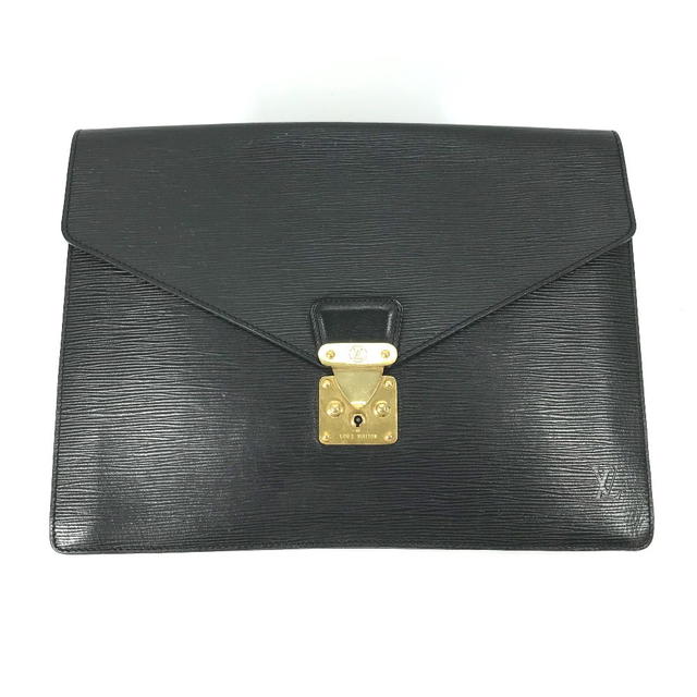 Louis Vuitton LOUIS VUITTON Ｍ54452 Epi porto document case bag Clutch bag Epi Leather Black - view 2