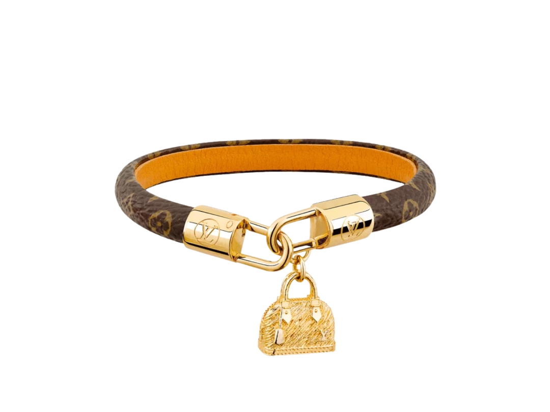 Louis Vuitton Louis Vuitton Alma Bracelet In Monogram Canvas With Gold-Colour Metal