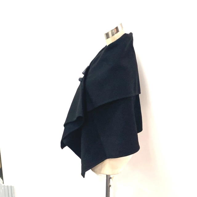 Louis Vuitton LOUIS VUITTON Apparel Outerwear poncho Cashmere Black - view 3