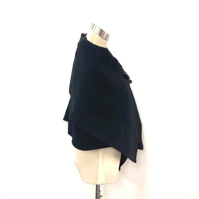 Louis Vuitton LOUIS VUITTON Apparel Outerwear poncho Cashmere Black - view 4