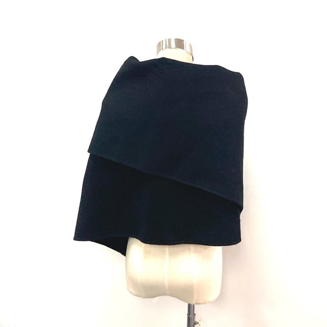 Louis Vuitton LOUIS VUITTON Apparel Outerwear poncho Cashmere Black - view 5