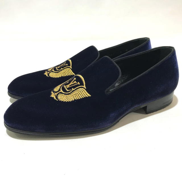 Louis Vuitton LOUIS VUITTON Auteuil line Loafers Dress shoes Navy Velvet 1A32RS - view 2