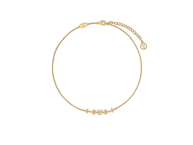 Louis Vuitton Louis Vuitton Baby Louis Necklace In Metal With LV Circle Charm Gold-Color Finish - view 1