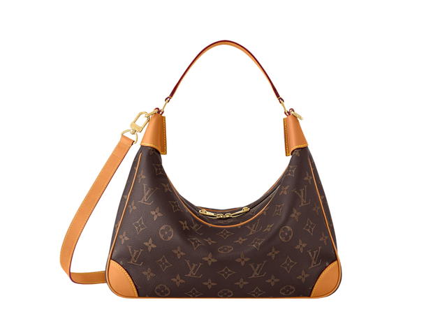 Louis Vuitton Louis Vuitton Boulogne Hobo In Monogram Calf leather With Aged natural cowhide-leather trim - view 1