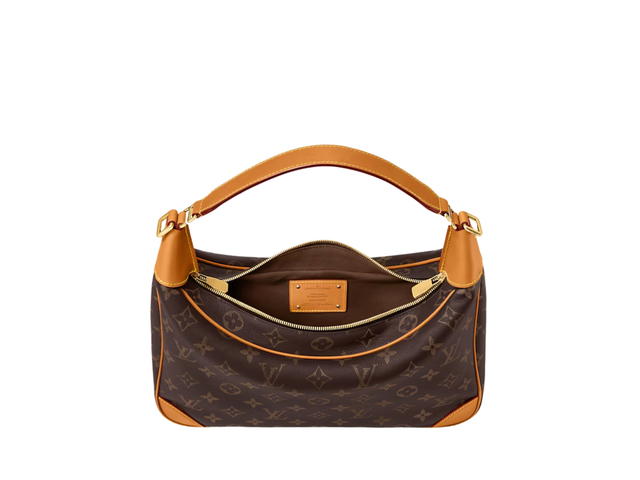 Louis Vuitton Louis Vuitton Boulogne Hobo In Monogram Calf leather With Aged natural cowhide-leather trim - view 4