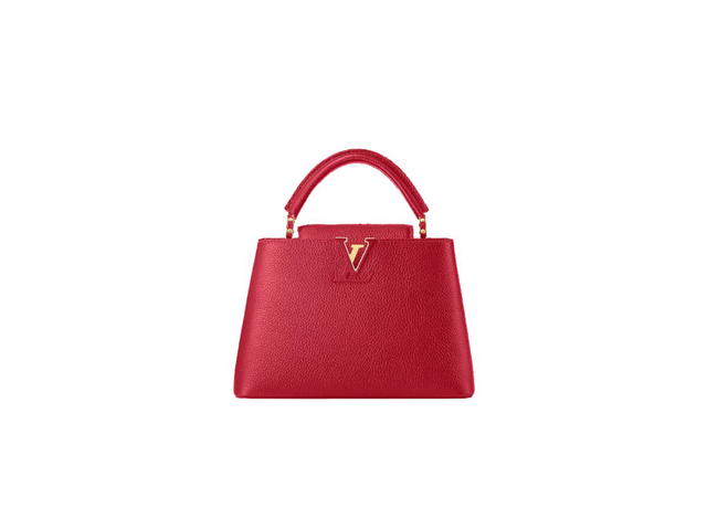 Louis Vuitton Louis Vuitton Capucines BB In Taurillon Leather With Gold-Color Hardware Scarlet - view 1