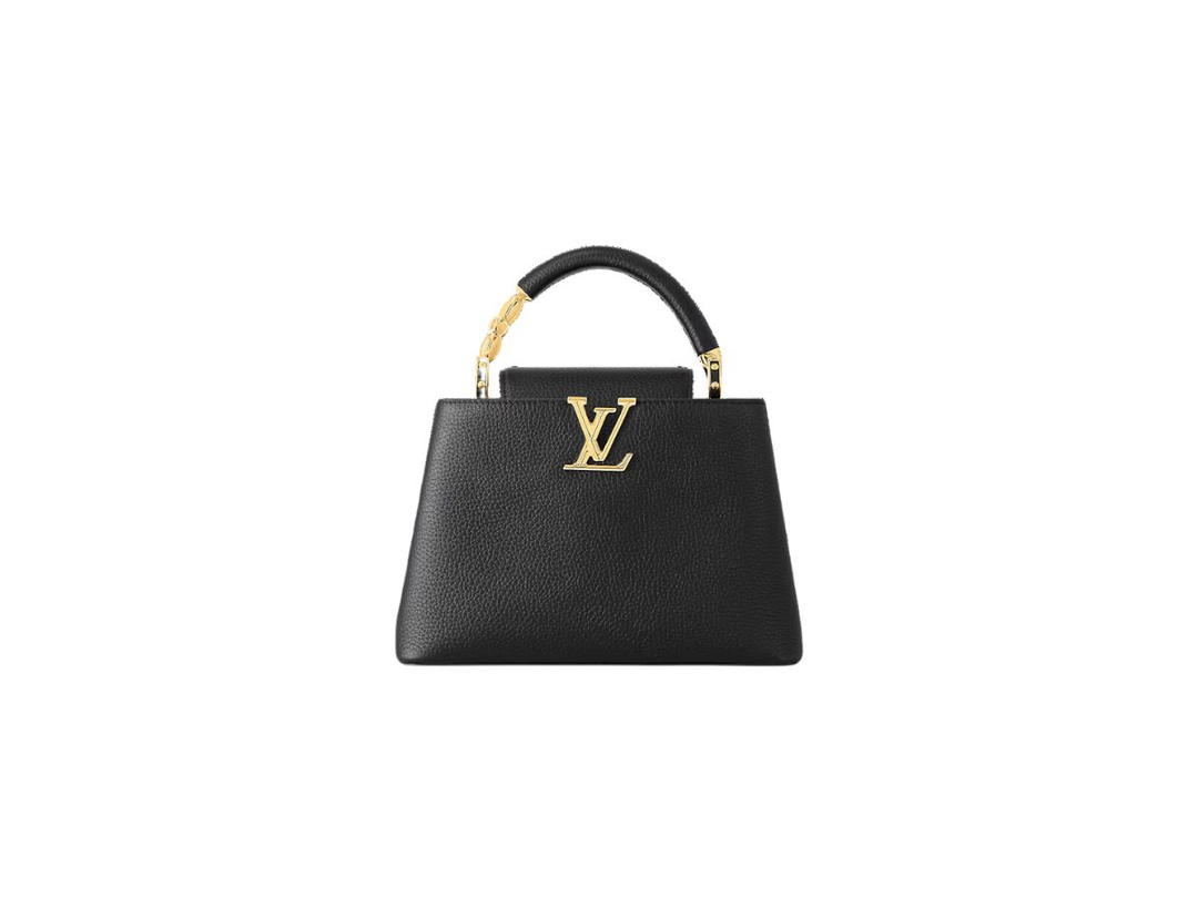 Louis Vuitton Louis Vuitton Capucines BB In Taurillon Leather With Gold-Color Monogram Flower Handle Black