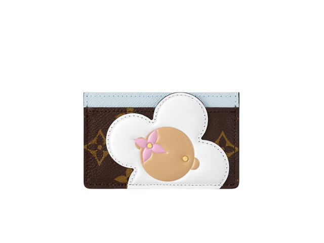 Louis Vuitton Louis Vuitton Card Holder In Monogram Azur Frost Coated Canvas - view 1