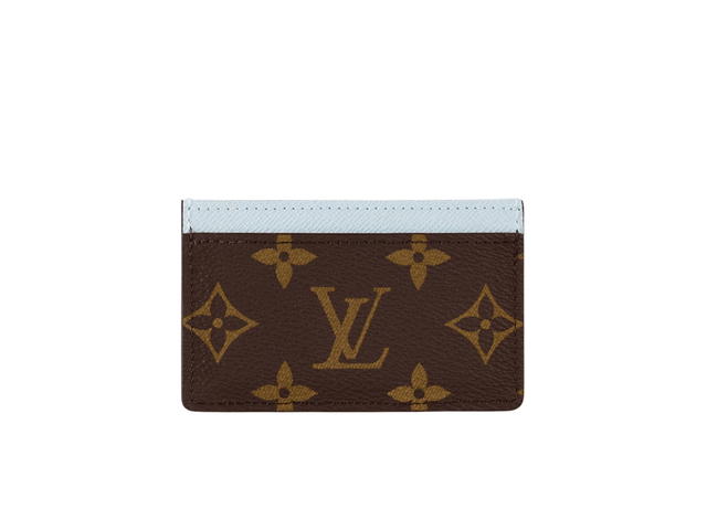 Louis Vuitton Louis Vuitton Card Holder In Monogram Azur Frost Coated Canvas - view 2