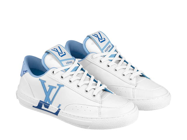 Louis Vuitton Louis Vuitton Charlie Sneaker In Monogram Textile Made With Recycled Polyester On The Back Bleu Clair - view 2