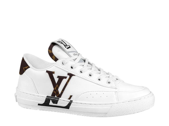 Louis Vuitton Louis Vuitton Charlie Sneaker In Monogram Textile Made With Recycled Polyester On The Back Cacao Brown - view 1