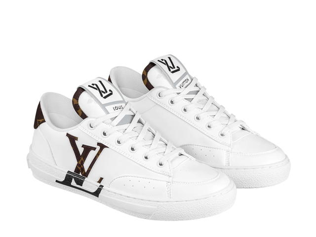 Louis Vuitton Louis Vuitton Charlie Sneaker In Monogram Textile Made With Recycled Polyester On The Back Cacao Brown - view 2