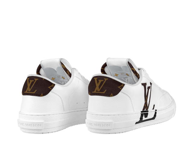 Louis Vuitton Louis Vuitton Charlie Sneaker In Monogram Textile Made With Recycled Polyester On The Back Cacao Brown - view 3