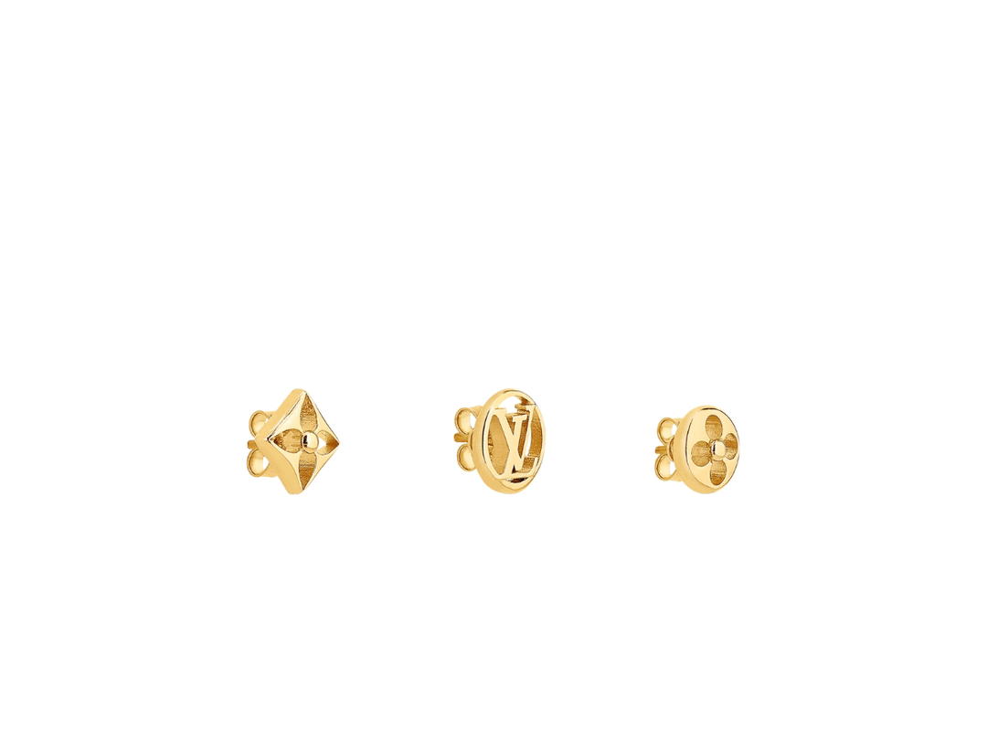 Louis Vuitton Louis Vuitton Crazy In Lock Earrings Set In Metal With Gold-Color Finish Hardware