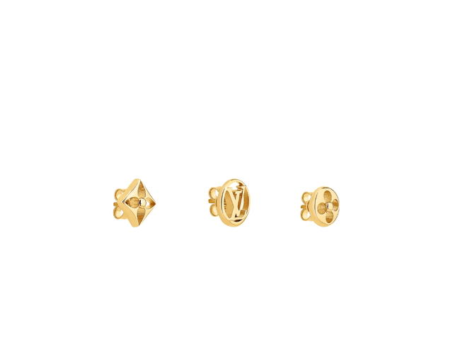 Louis Vuitton Louis Vuitton Crazy In Lock Earrings Set In Metal With Gold-Color Finish Hardware - view 1