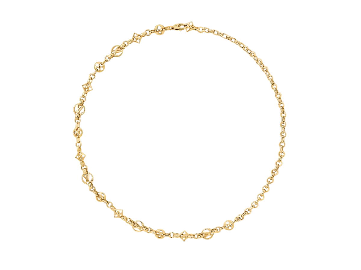 Louis Vuitton Louis Vuitton Crazy in Lock Necklace In Metal With Gold-Color Finish