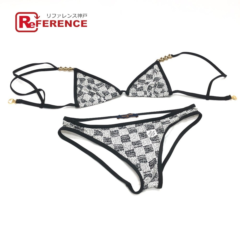 Louis Vuitton LOUIS VUITTON Damier Bikini Swimwear Top and Bottom Set Swimwear