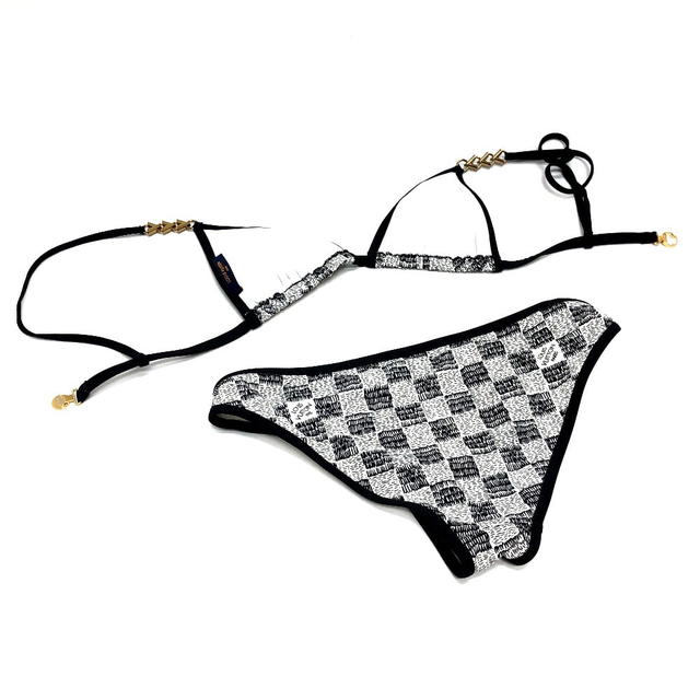 Louis Vuitton LOUIS VUITTON Damier Bikini Swimwear Top and Bottom Set Swimwear - view 3