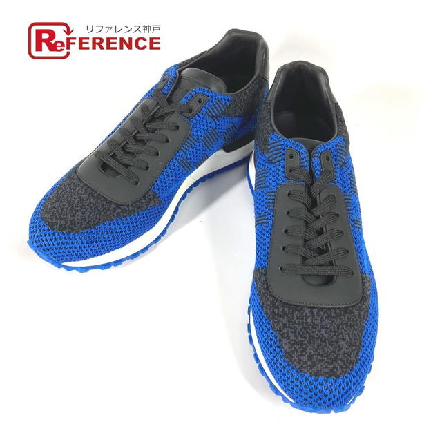Louis Vuitton LOUIS VUITTON Damier Shoes shoes sneakers fabric blue/Black - view 1