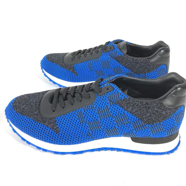 Louis Vuitton LOUIS VUITTON Damier Shoes shoes sneakers fabric blue/Black - view 5