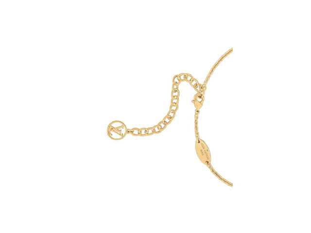 Louis Vuitton Louis Vuitton Essential V Necklace In Gold Finished Brass Metal - view 3