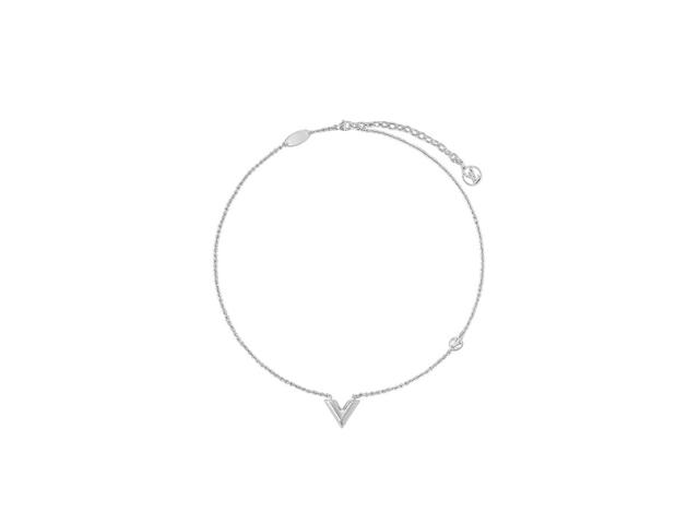 Louis Vuitton Louis Vuitton Essential V Supple Necklace In Silver-Color Finish Metal - view 1