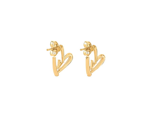 Louis Vuitton Louis Vuitton Fall In Love Earrings PM In LV Initials Metal With Gold-Color Finish - view 2
